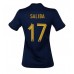 Frankrijk William Saliba #17 Voetbalkleding Thuisshirt Dames WK 2022 Korte Mouwen